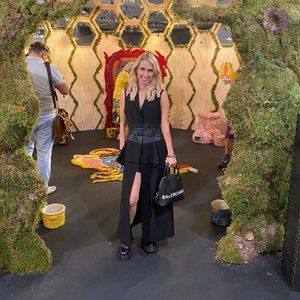 BCBG Sleeveless Vest Coat with Vegan Leather